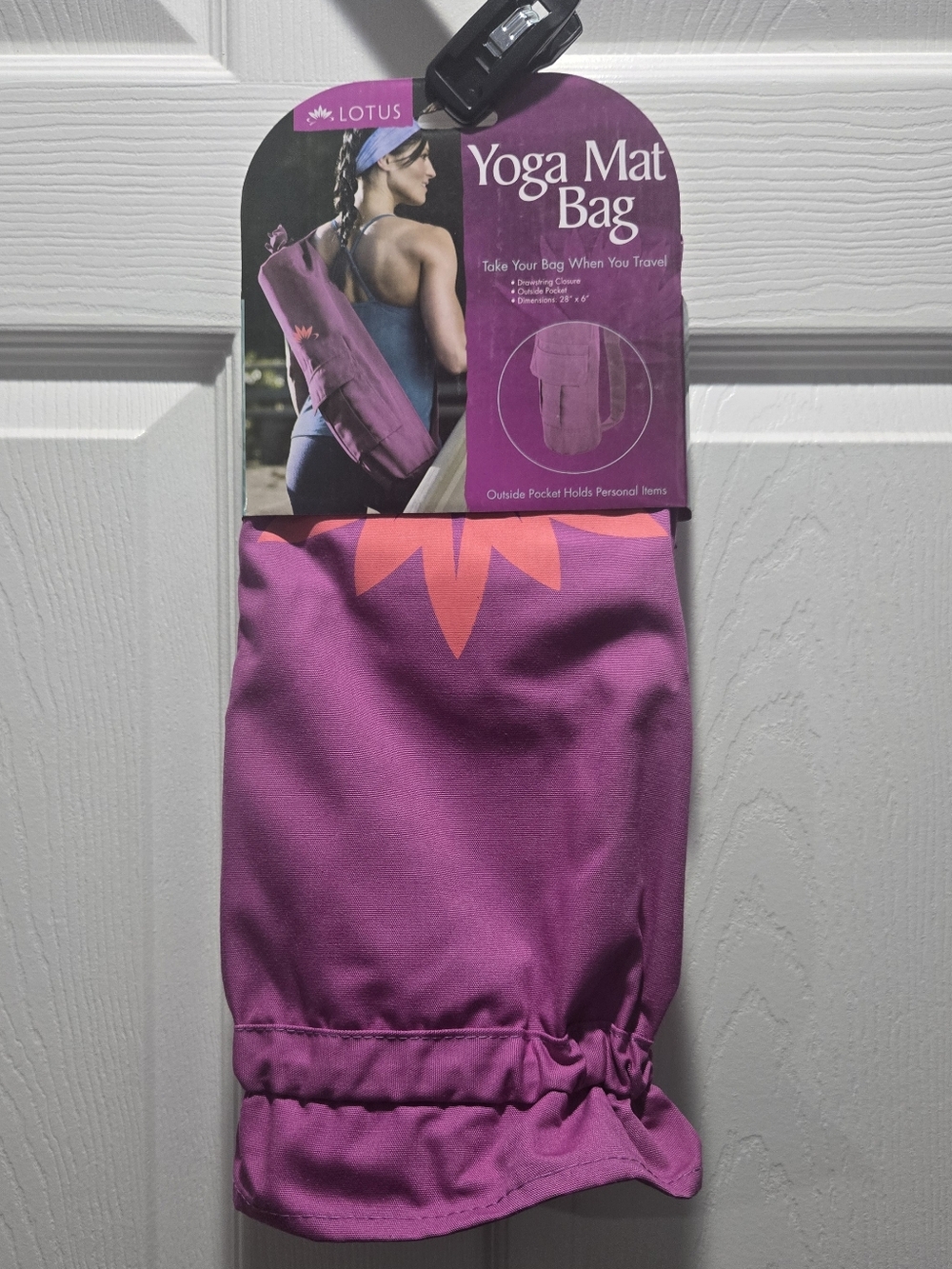 Lotus Pink/Purple Yoga Mat Bag